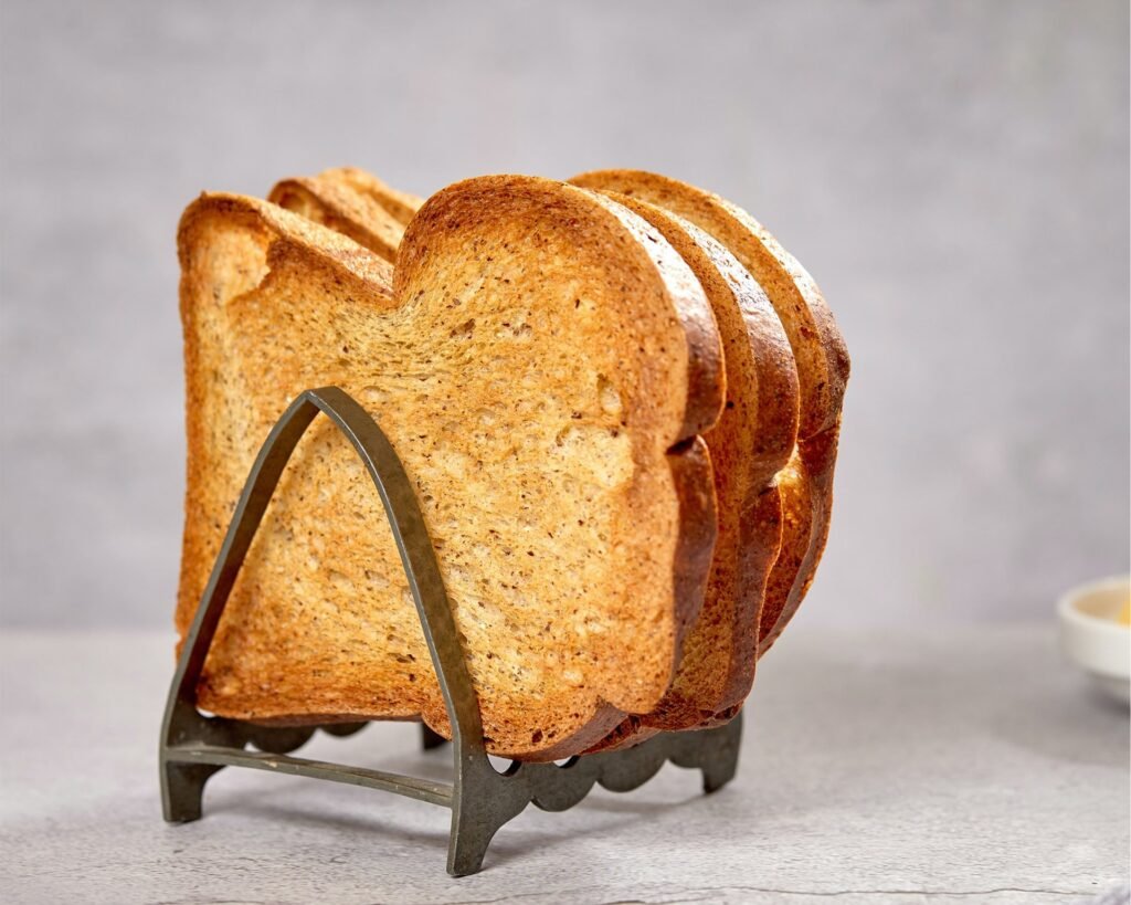 Toast in an oven